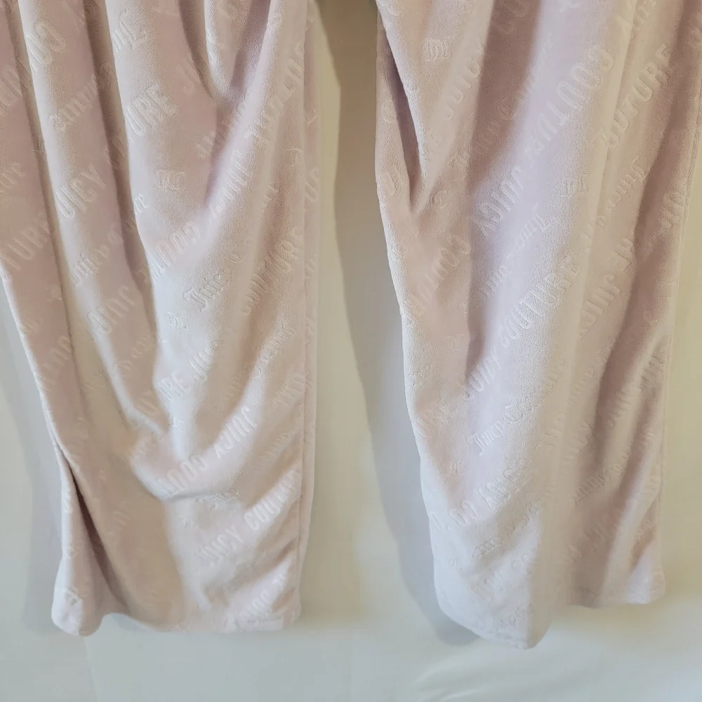 Juicy Couture Women's Y2K Terry Cloth Sleepwear Trackpants Sz L Elastic Waist